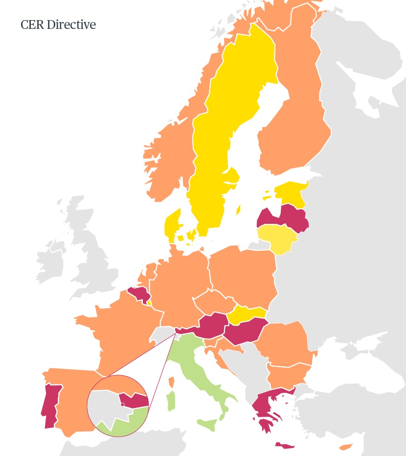 RCE Directive Tracker map